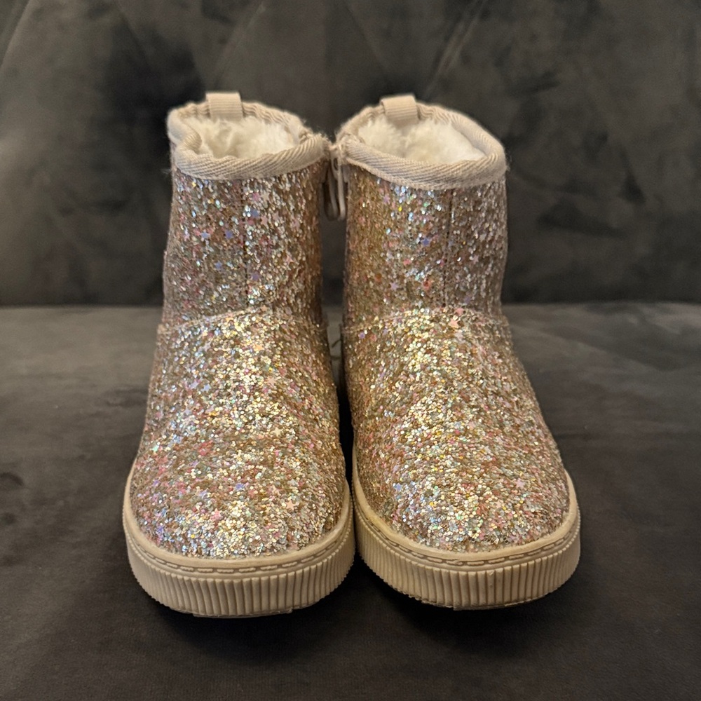Cat & Jack Glittery Kids Boots